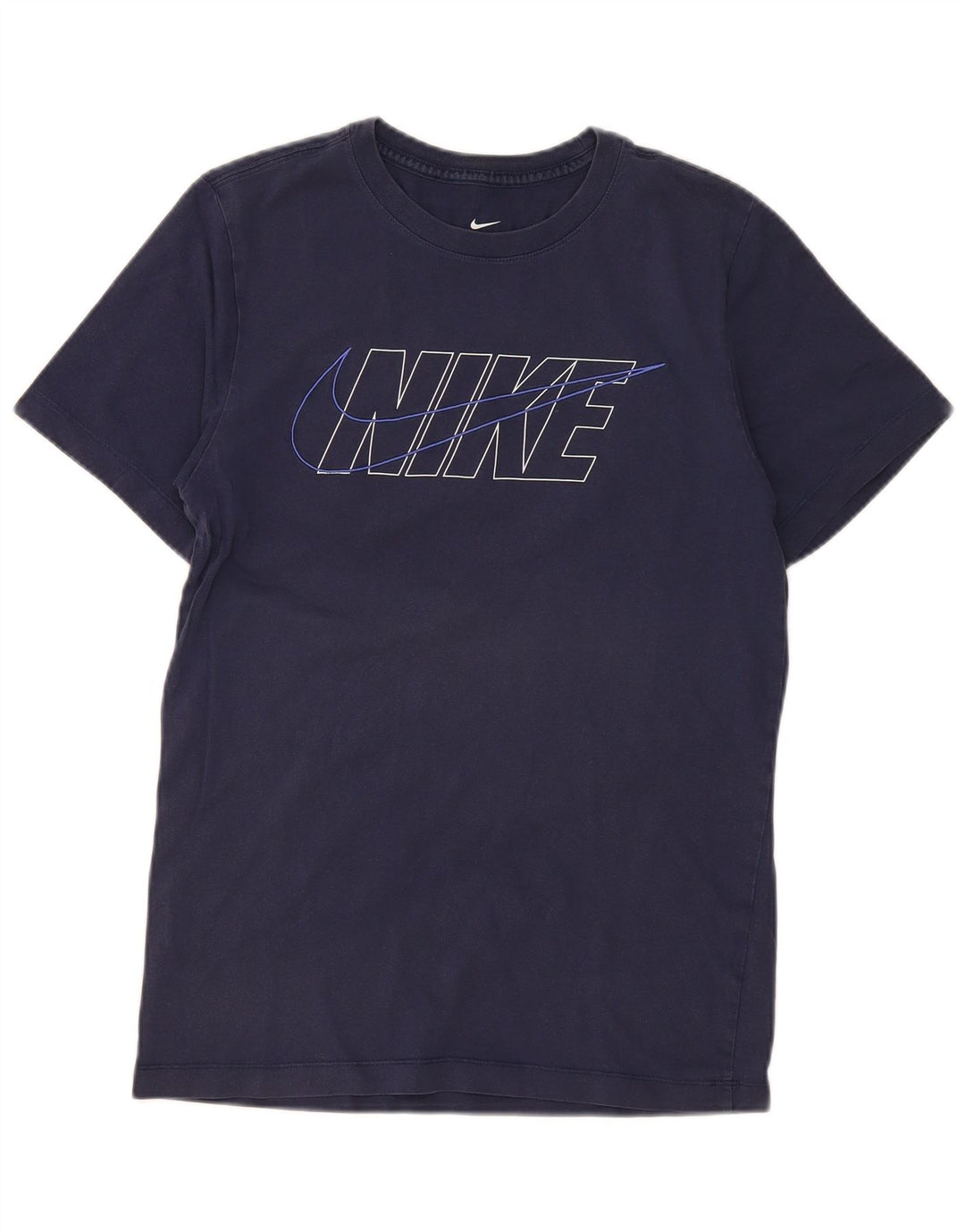 Nike grafisk T-shirt top til mænd, lille marineblå bomuld