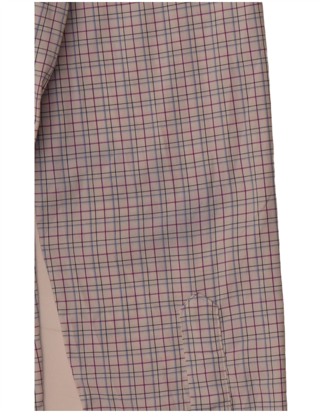 BONOBOS Herre Slim Fit skjorte størrelse 15 1/2 Medium Pink ternet nylon