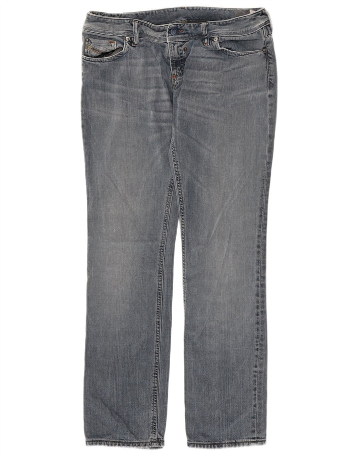 DIESEL Herre Lowky Straight Jeans W31 L32 Blå Bomuld