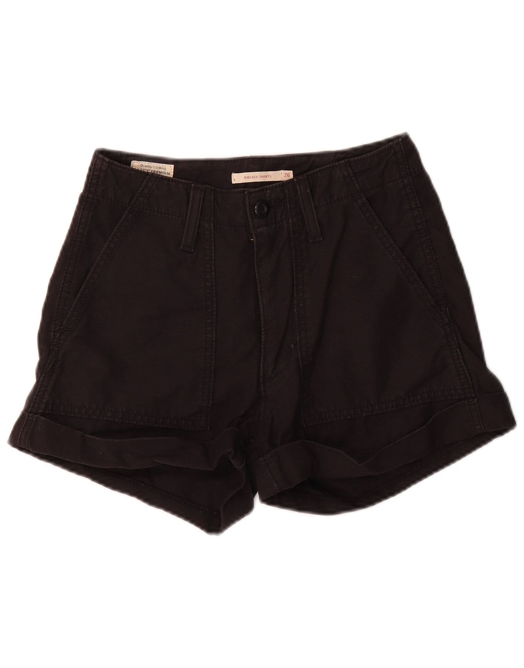 Levi's kvinders ribcage chino-shorts W26 lille sort bomuld