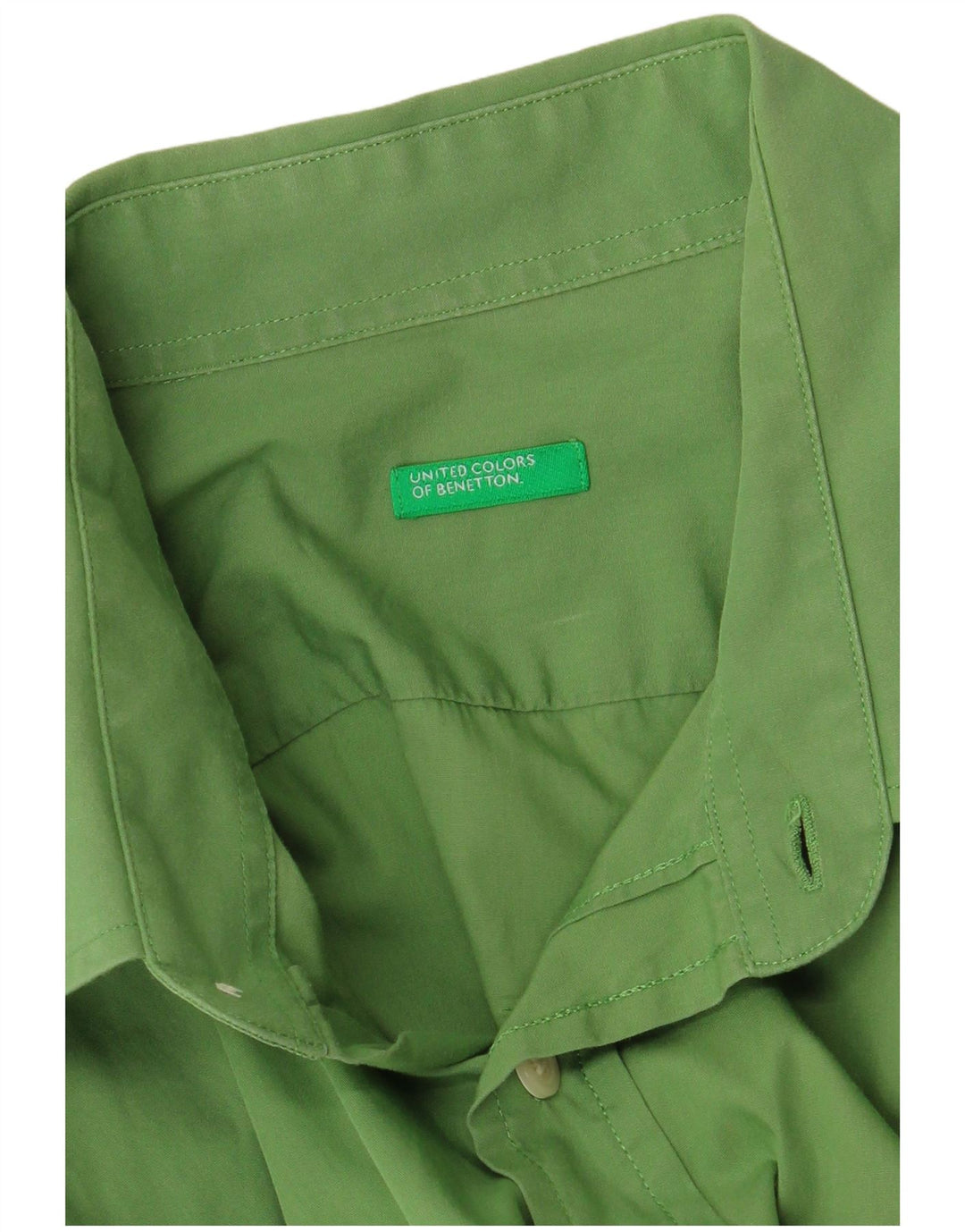 Benetton Herreskjorte Medium Grøn