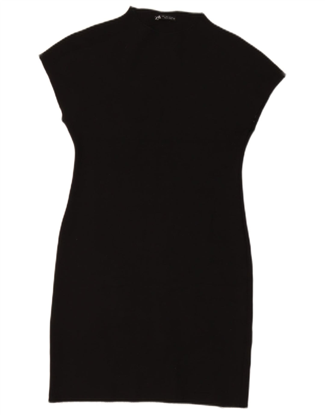Zara Womens Sheath Dress UK 14 Large Black