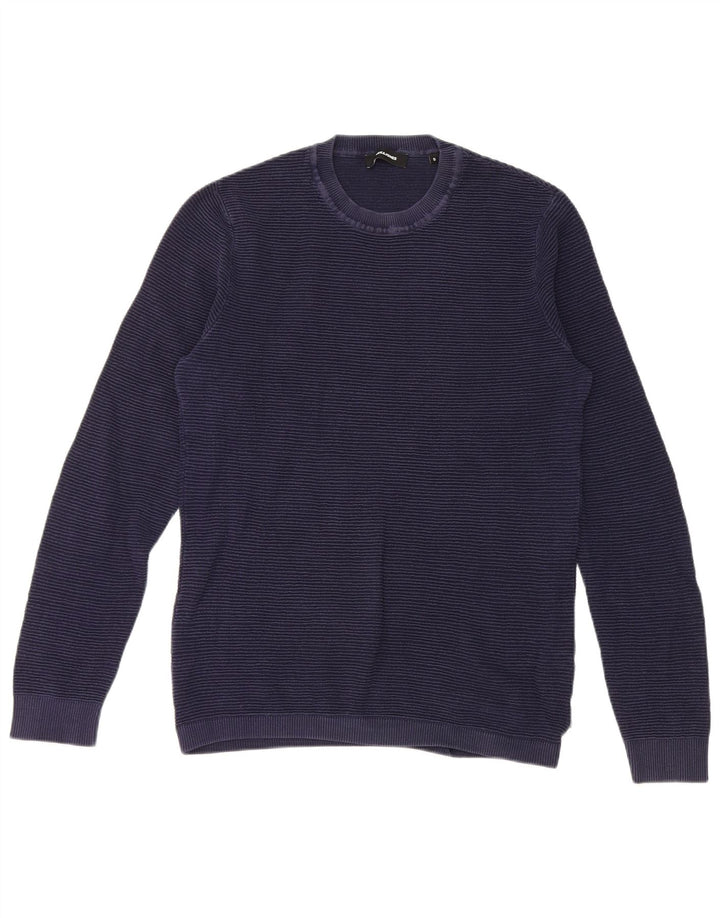 Jack & Jones Herre sweater med rund hals, lille marineblå nålestribe