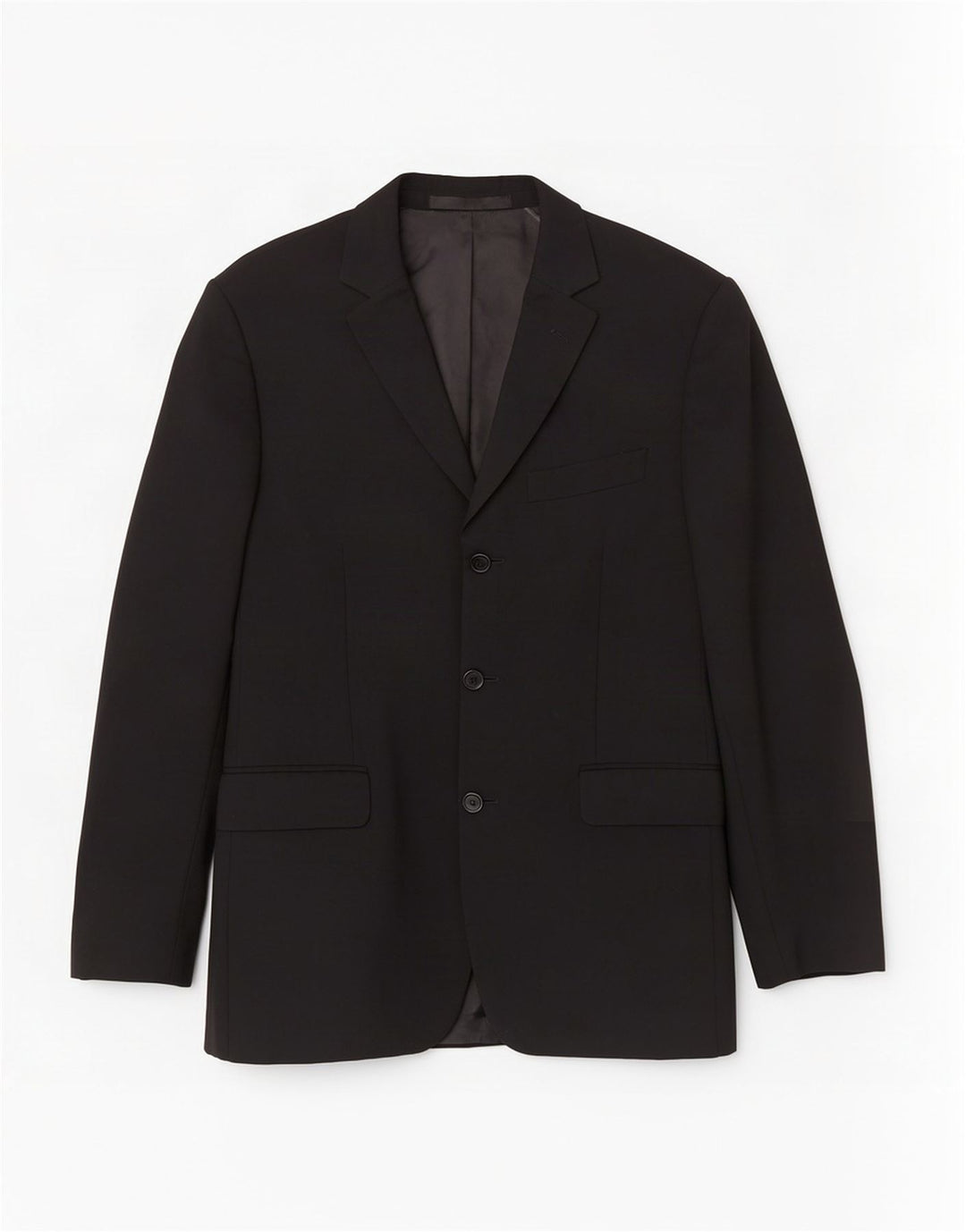 Marks & Spencer Herre 3-knaps blazerjakke UK 38 Medium Sort Uld