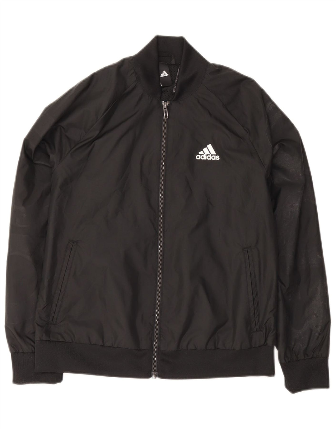 Adidas Womens Bomber Jacket UK 4/6 XS Sort Polyester