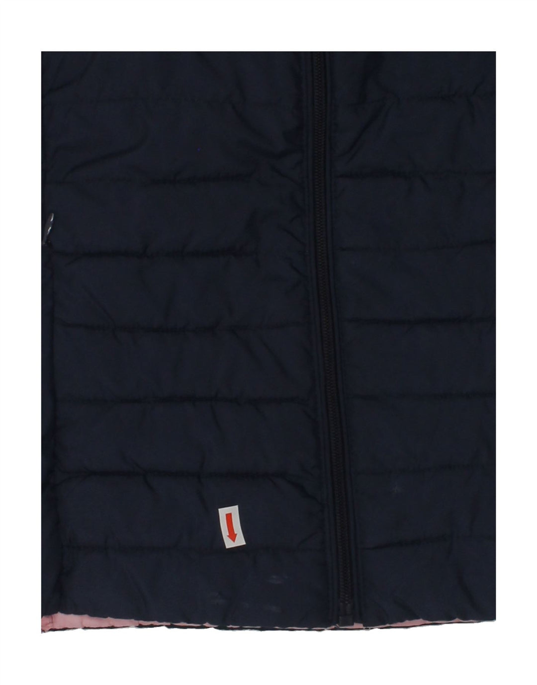 CHAMPION Girls Hooded Padded Jacket 9-10 Years Medium Navy Blue Polyester | Vintage Champion | Thrift | Second-Hand Champion | Used Clothing | Messina Hembry 