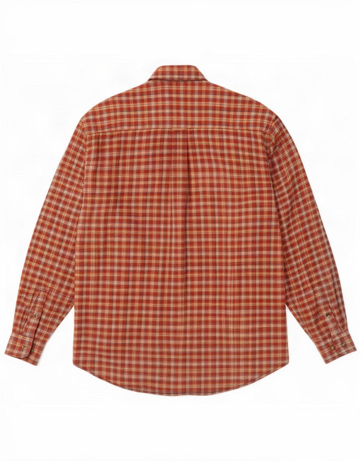 Pierre Cardin Herre Flanelskjorte Medium Rød Plaid