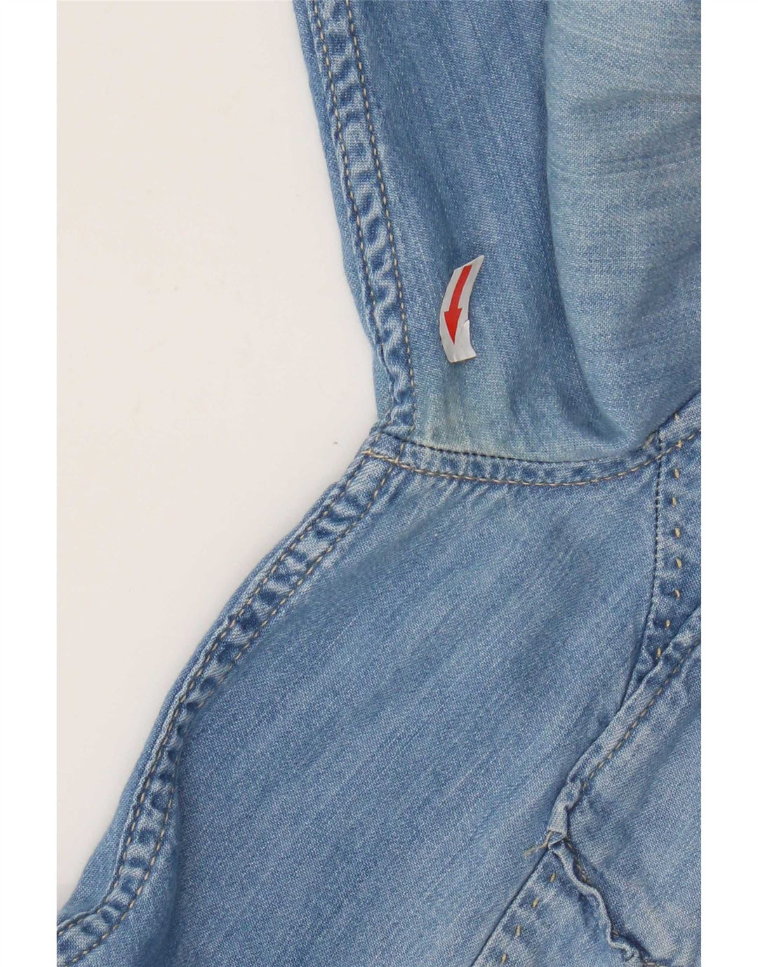 PEPE Jeans Dame Denim Shirt UK 10 Small Blue Cotton