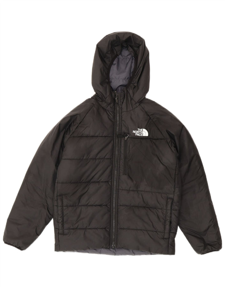 The North Face Boys Hætte Vendbar Polstret Jakke 11-12 År Grå