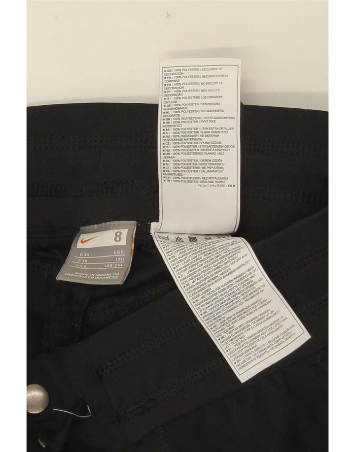 Nike Dame Capri Cargo Bukser UK 8 Small W28 L20 Sort Polyester