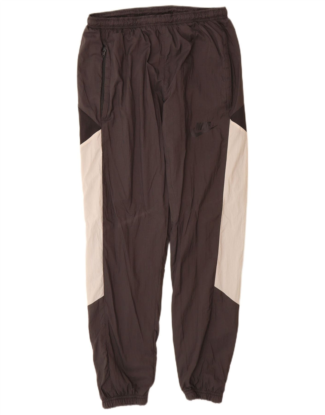 Nike Træningsdragt bukser til mænd Joggers Small Black Colourblock Nylon