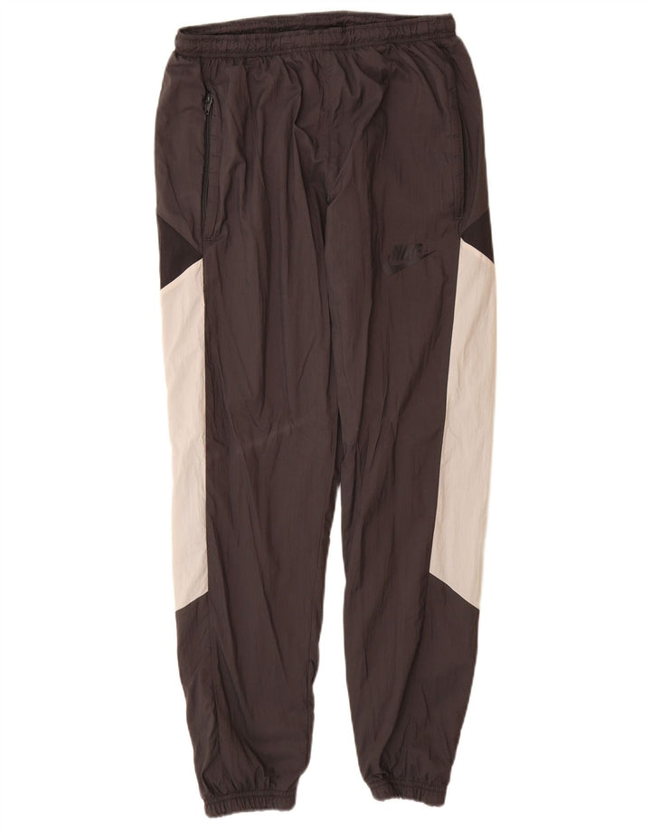 Nike Træningsdragt bukser til mænd Joggers Small Black Colourblock Nylon