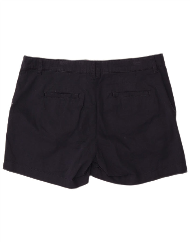 Fat Face Dame Chino Shorts UK 12 Medium W34 Navy Blue Bomuld