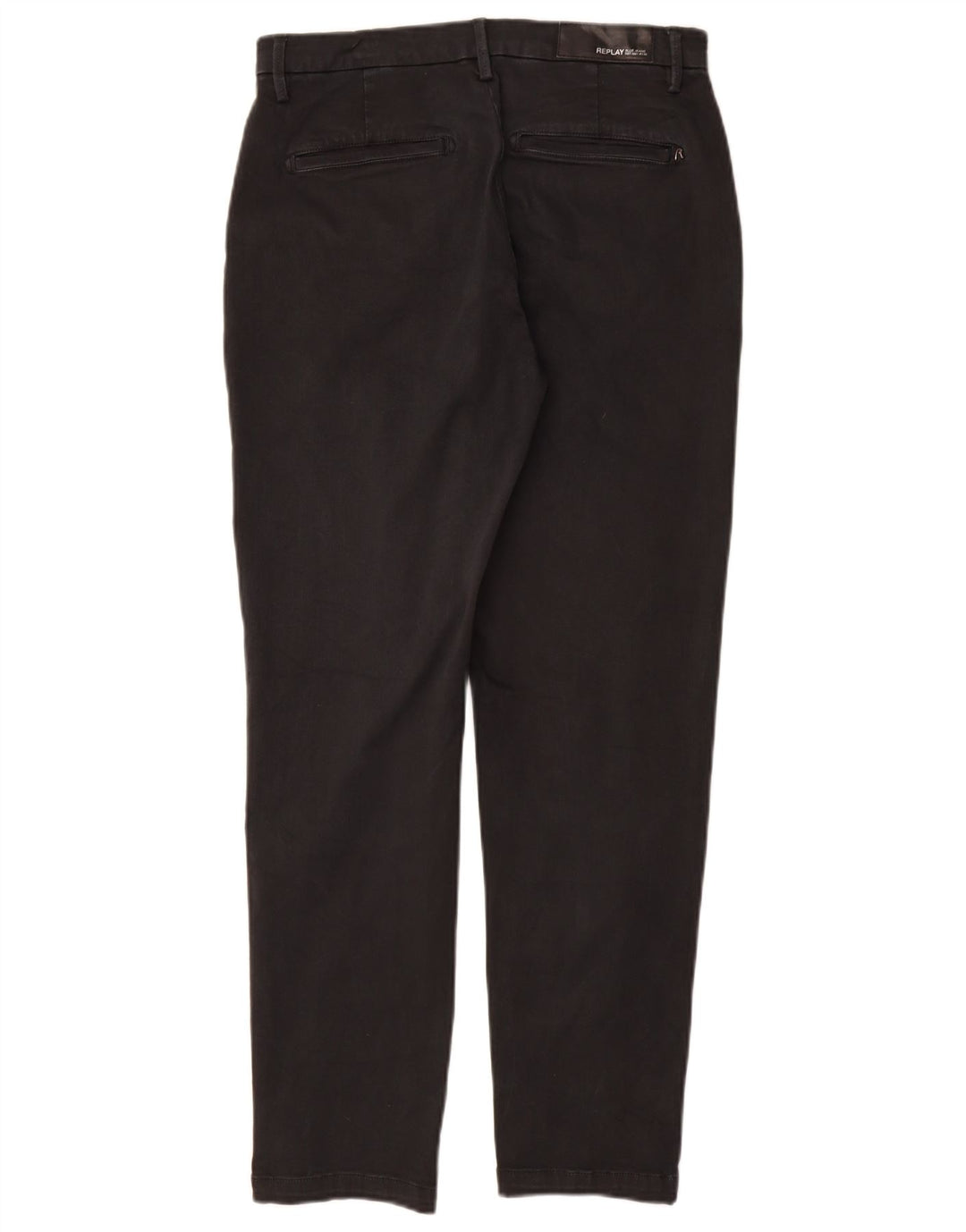 REPLAY Dame Regular Fit Chino Bukser W31 L29 Sort Bomuld