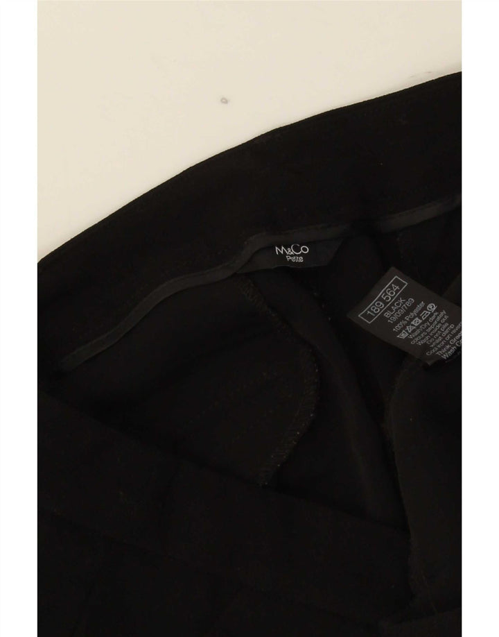 M&Co Dame Slim Chino Bukser UK 12 Medium W32 L25 Sort Polyester