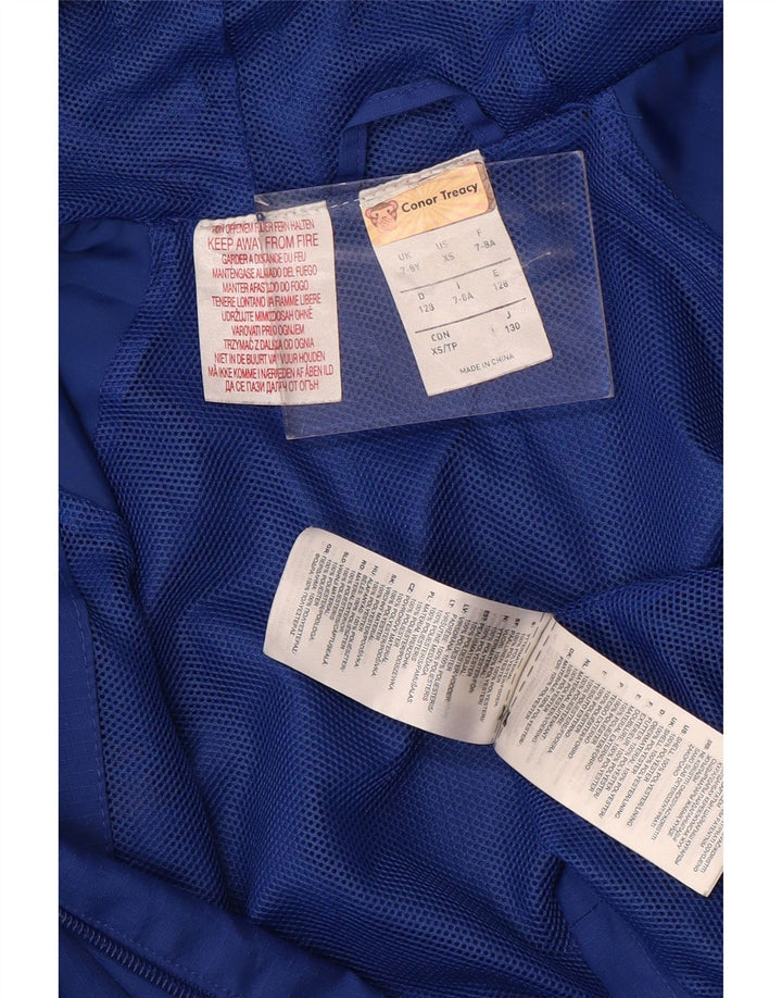 Adidas Boys Leinster Rugby Regnjakke med hætte 7-8 år Blå polyester