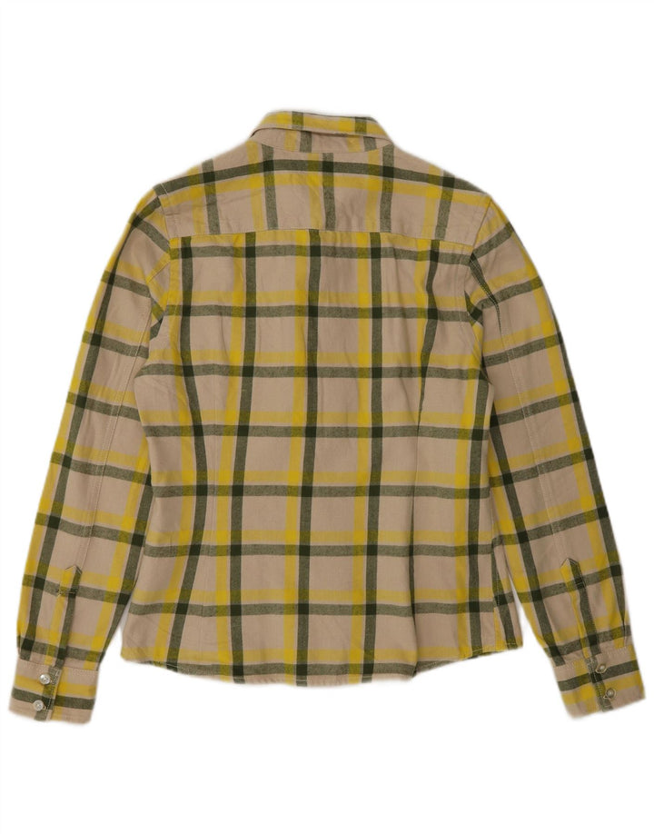 Wezc Dame Flannel Shirt UK 10 Lille flerfarvet ternet bomuld
