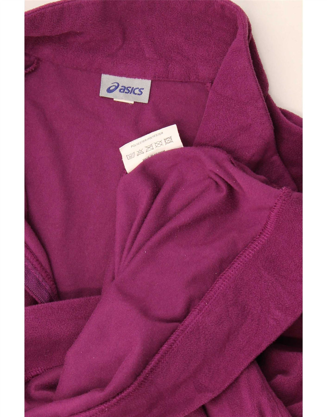 Asics Dame Fleece Jumper med lynlås DK 16 Stor lilla polyester