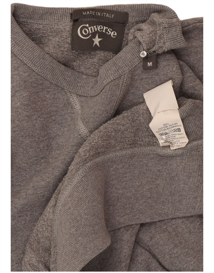 Converse grafisk sweatshirt til mænd mellem grå bomuld