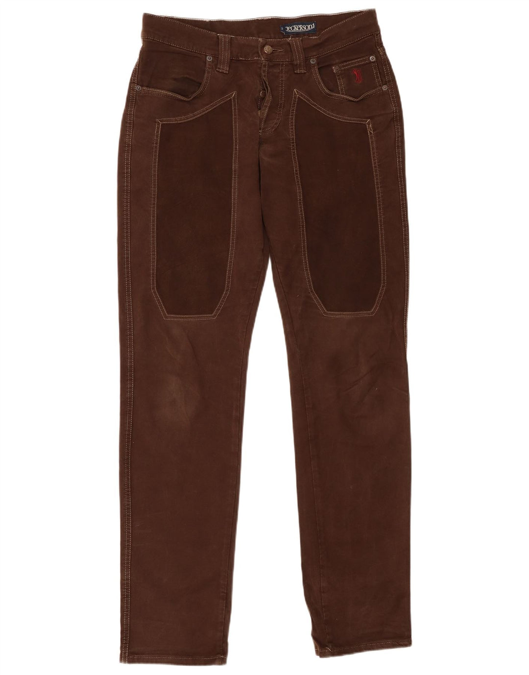 JECKERSON Herre Slim Casual Bukser W32 L34 Brun Bomuld