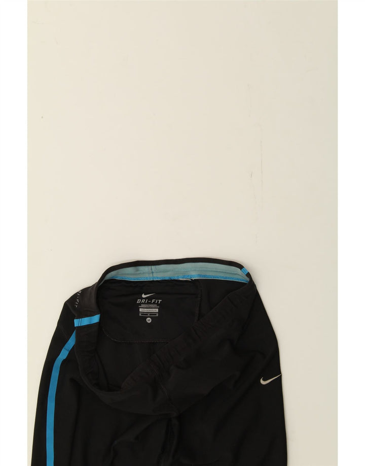NIKE Womens Capri Tracksuit Trousers UK 14 Medium  Black Polyester Vintage Nike and Second-Hand Nike from Messina Hembry 