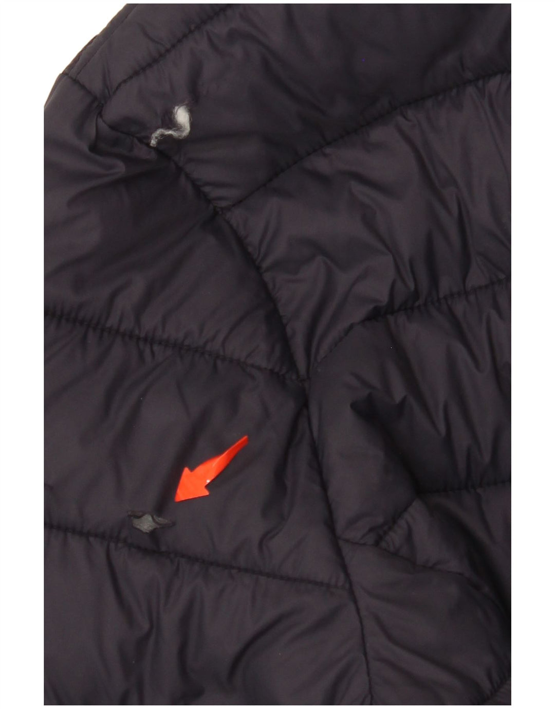 CREW TØJ Dame polstret jakke UK 16 Large Navy Blue Nylon
