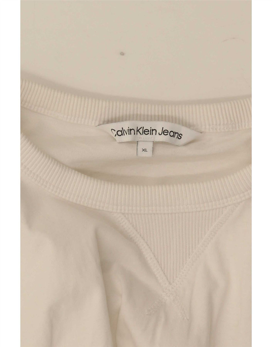 Calvin Klein Jeans Herre T-Shirt Top XL Hvid
