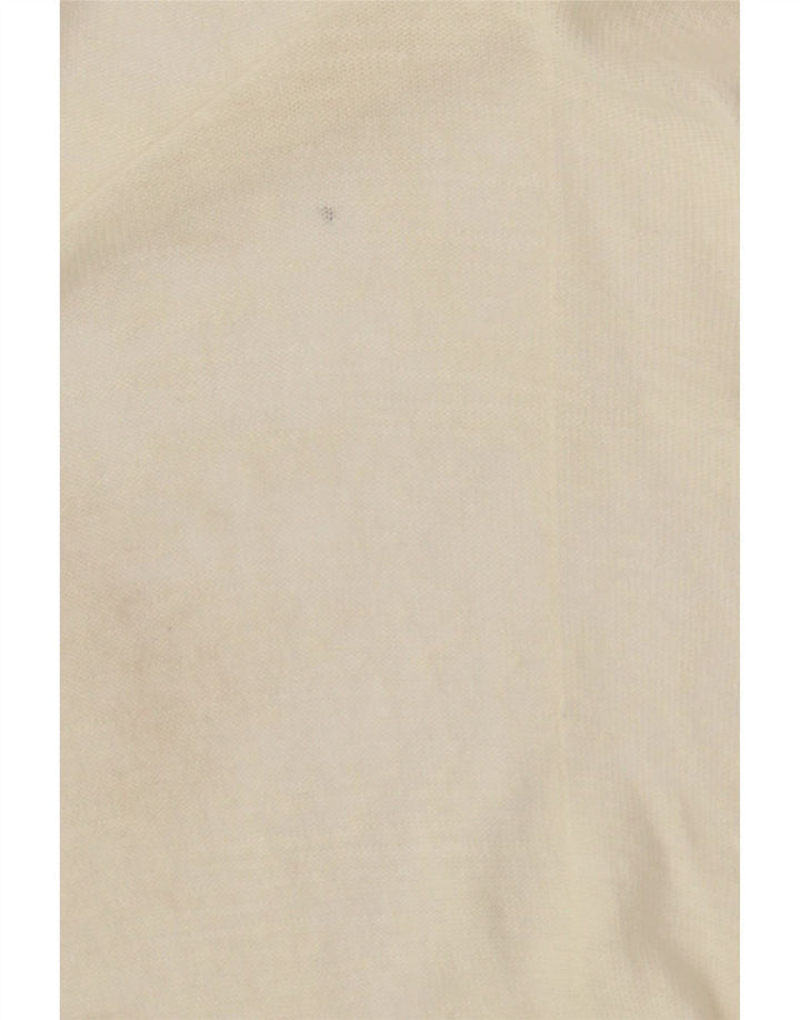 HUGO BOSS Womens Open Cardigan Sweater UK 12 Medium Off White Classic Vintage Hugo Boss and Second-Hand Hugo Boss from Messina Hembry 