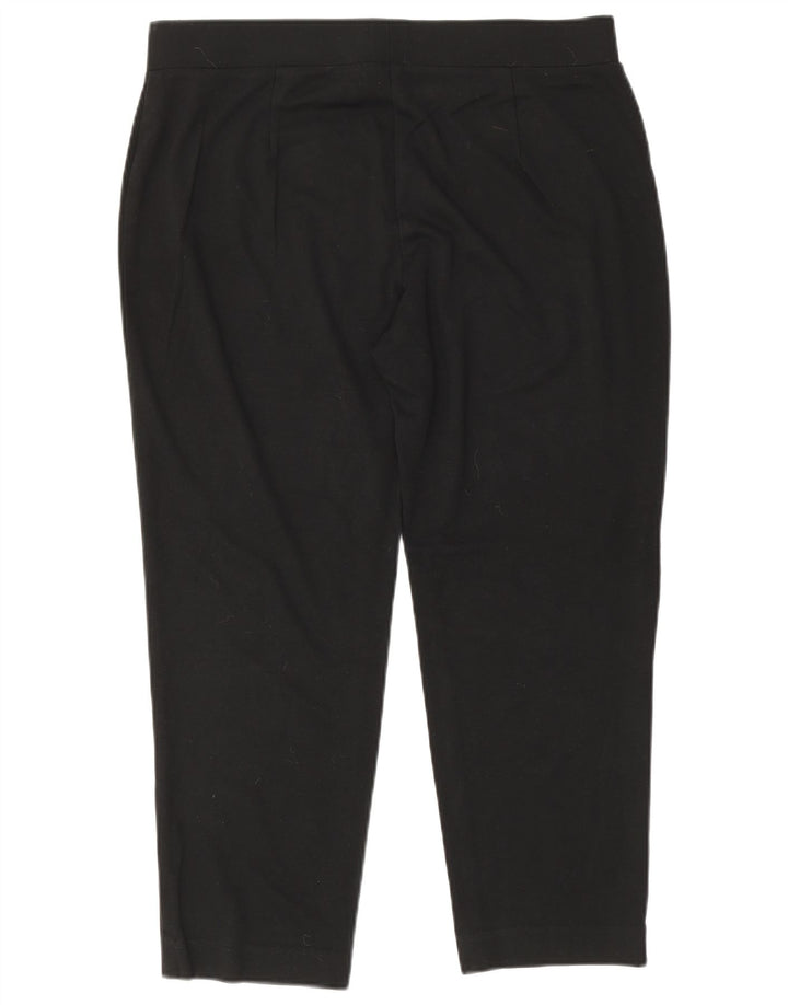 Marks & Spencer Womens Crop Leggings UK 16 Large Black Viscose