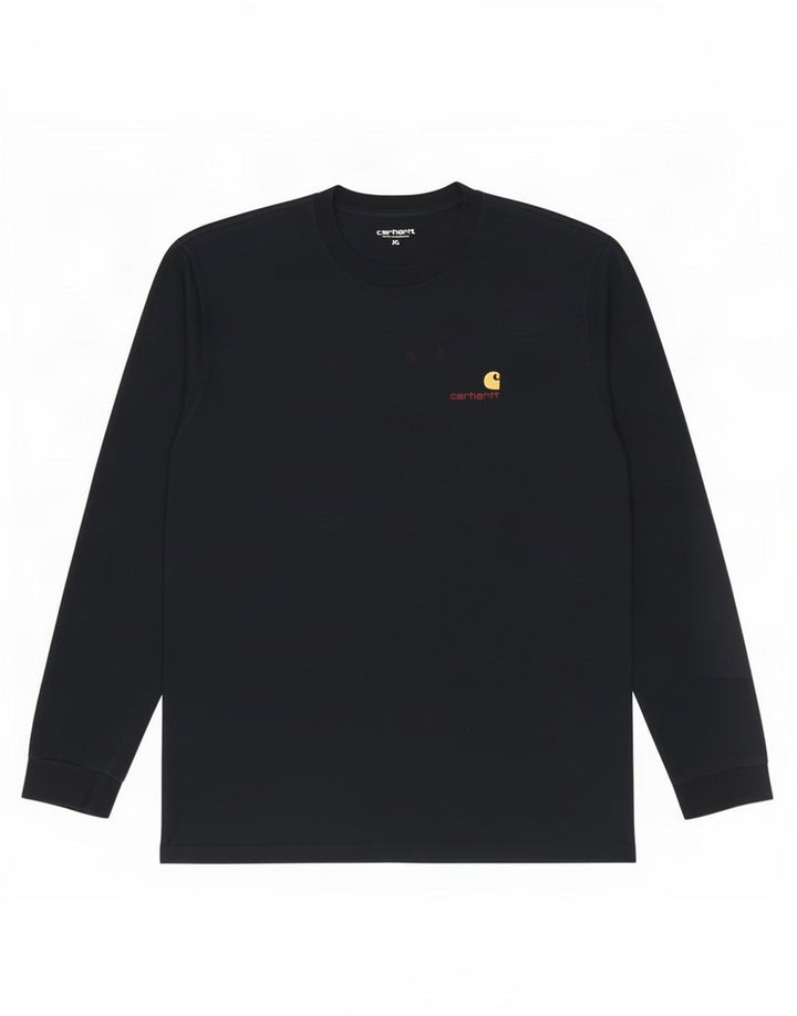 Carhartt herre top langærmet XL marineblå bomuld