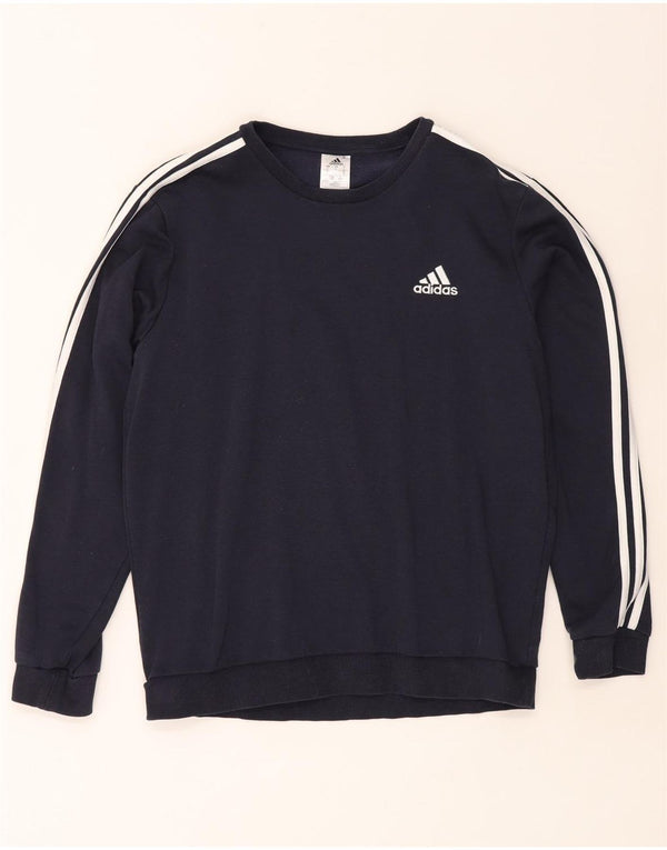 Adidas Sweatshirt til mænd, stor marineblå bomuld