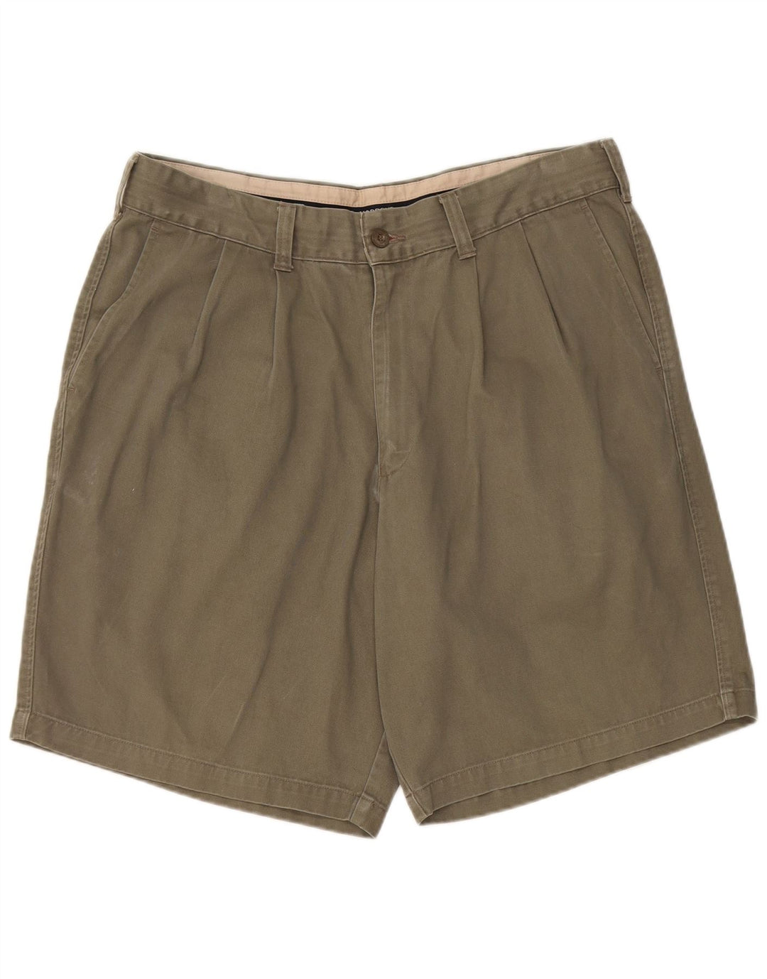 Marks & Spencer Herre Blue Harbor Pegged Chino Shorts W36 Large Khaki