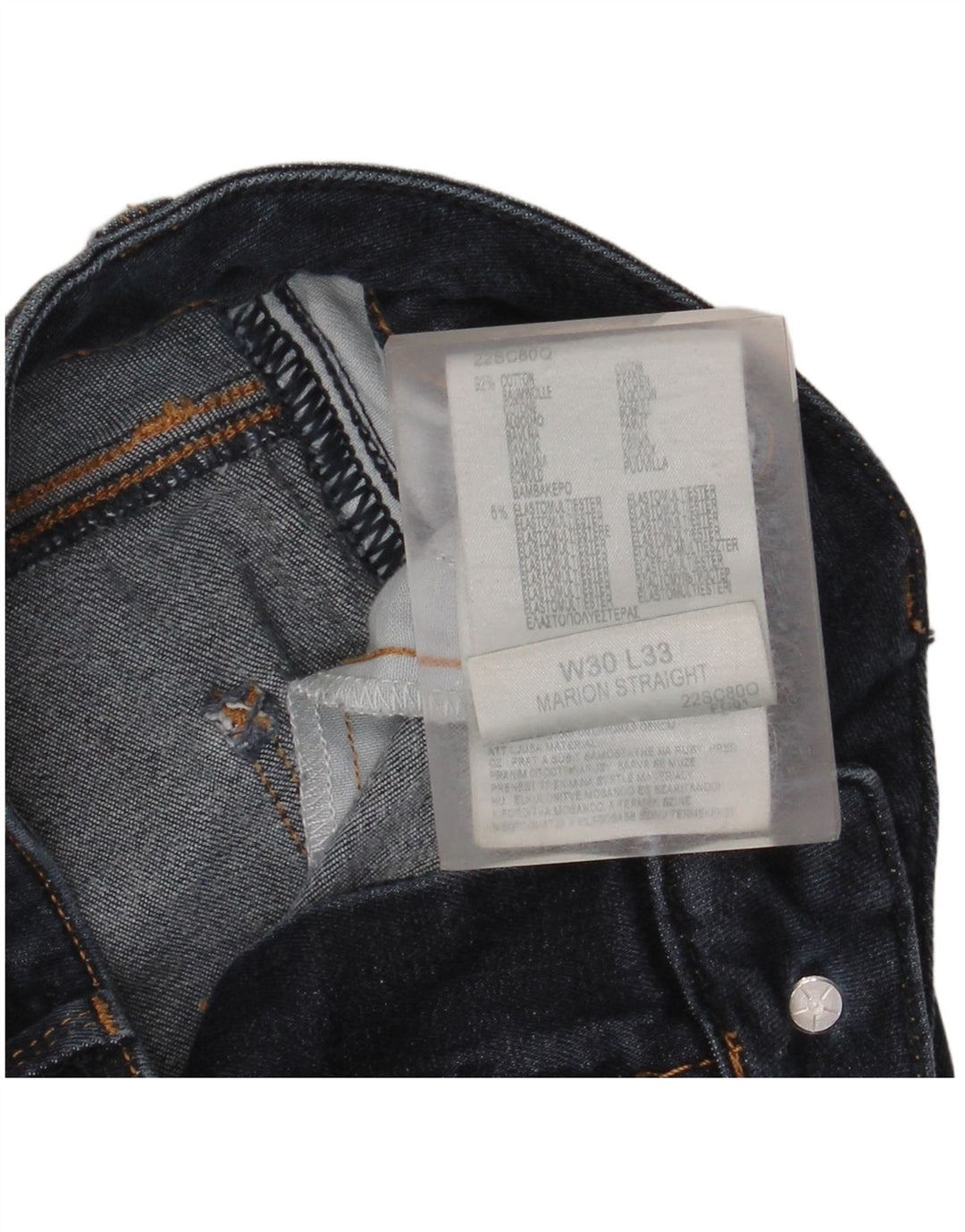 LEE Dame Marion Straight Jeans W30 L33 Blå Bomuld