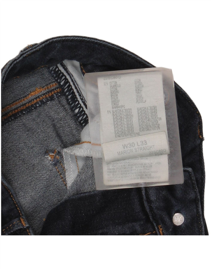 LEE Dame Marion Straight Jeans W30 L33 Blå Bomuld