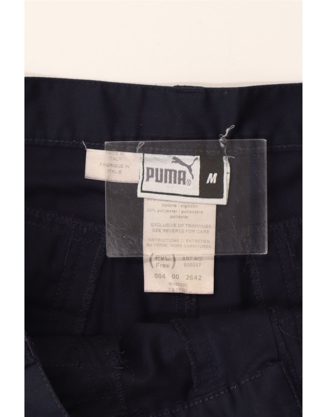 PUMA Herre Cargo Shorts Medium W32 Marineblå Bomuld