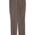 MARINA YACHTING Womens Suit Trousers IT 42 Medium W34 L34 Grey Houndstooth