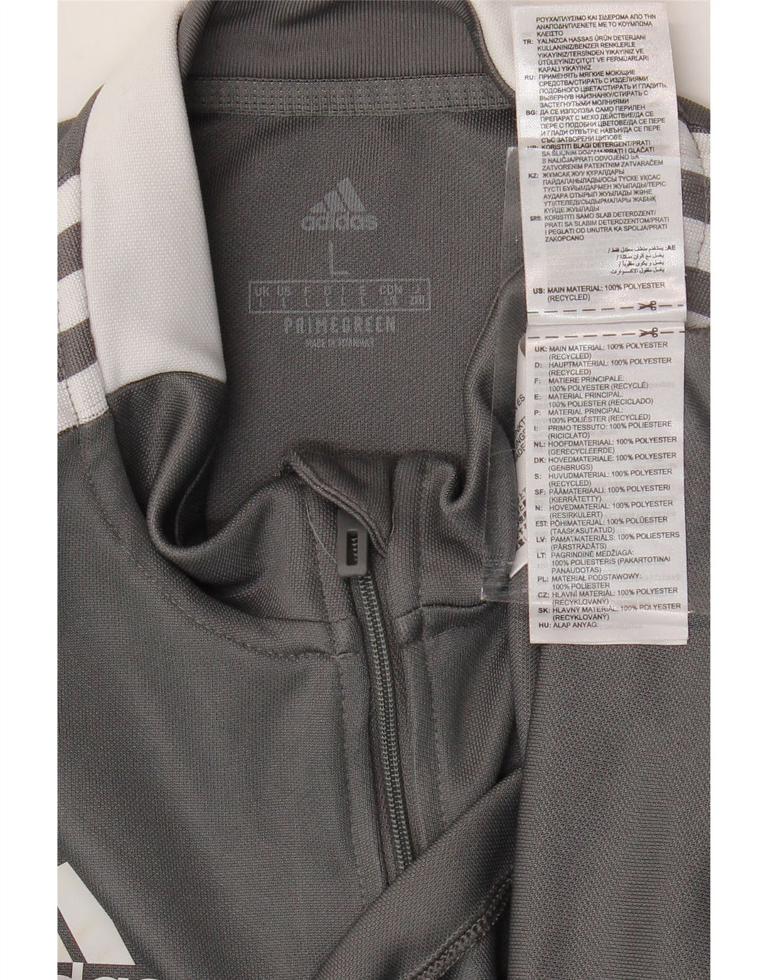 ADIDAS Herre Aeroready Grafisk Pullover Træningsdragt Top Stor Grå