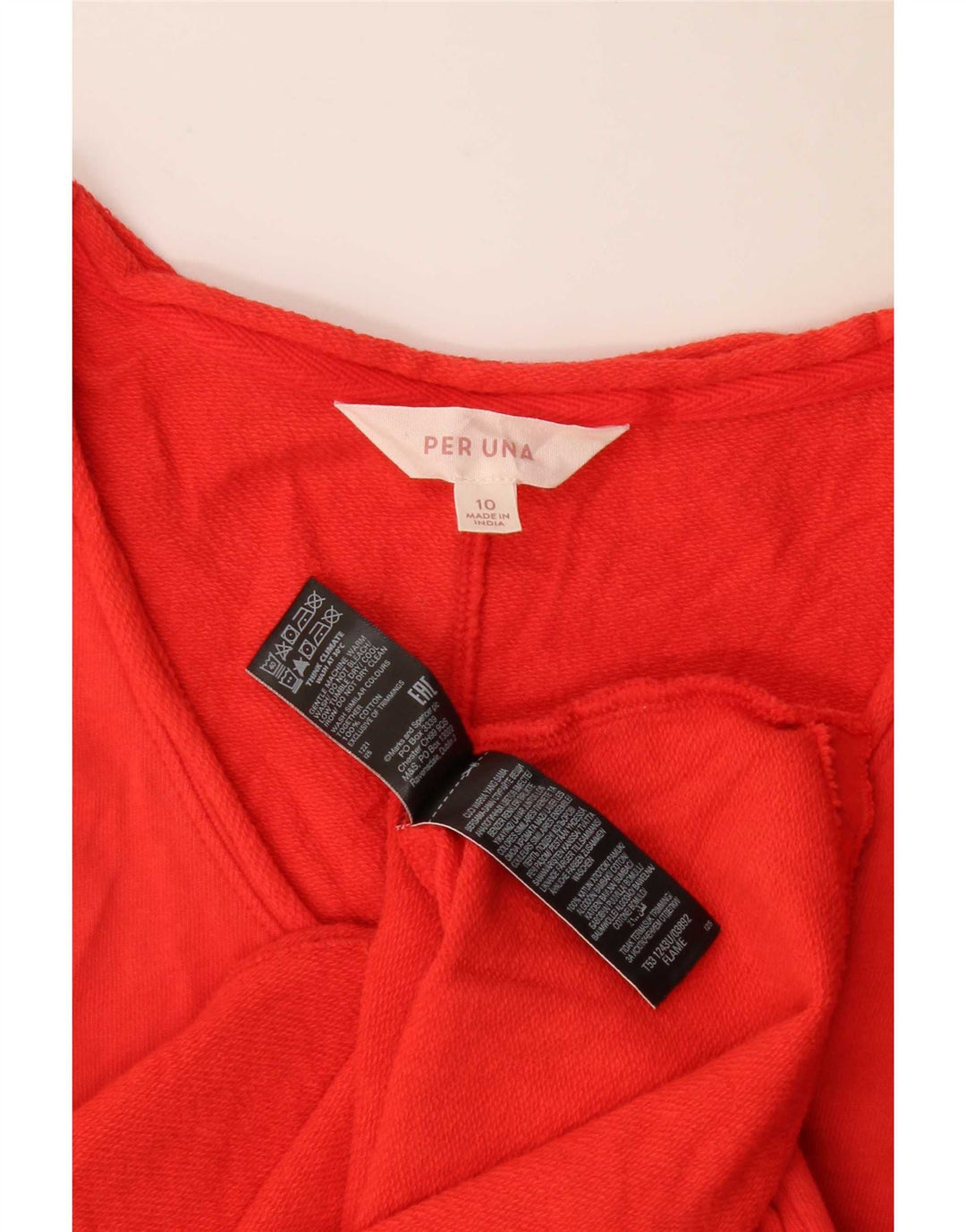 Marks & Spencer Womens Per Una Oversized top 3/4 ærmer UK 10 Small Red