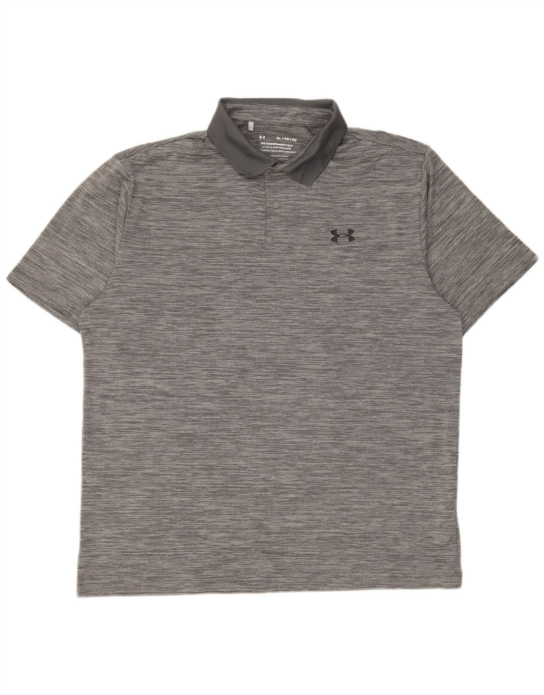 Under Armour Herre Polo Shirt XL Grå Flecked Polyester