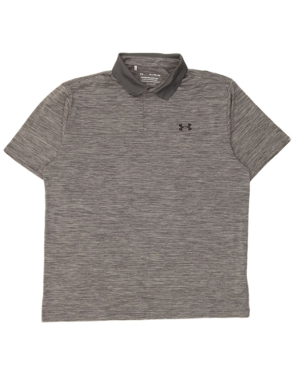 Under Armour Herre Polo Shirt XL Grå Flecked Polyester