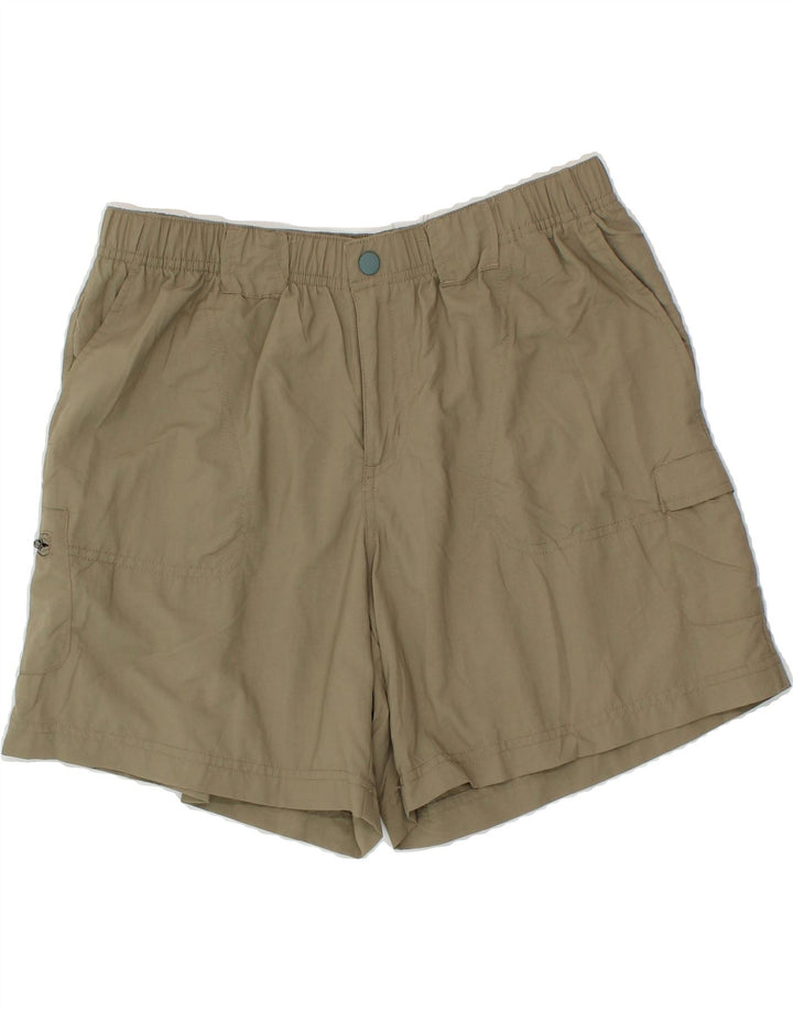 COLUMBIA Womens Cargo Shorts Medium W30  Beige Nylon Vintage Columbia and Second-Hand Columbia from Messina Hembry 