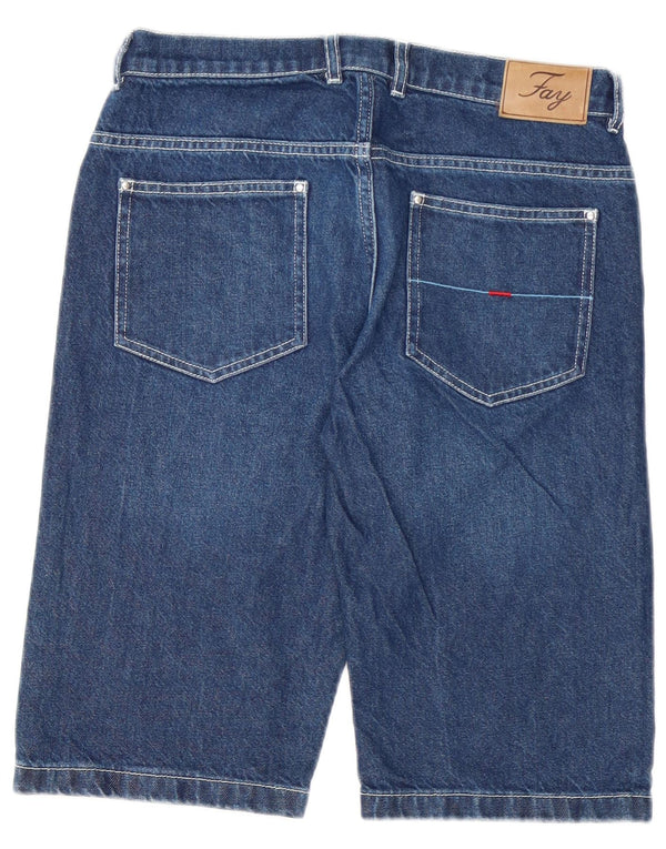 Fay Boys Denim Shorts 15-16 år W28 Blå Bomuld