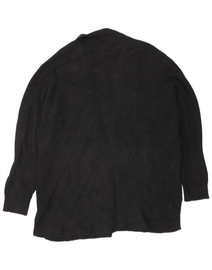 Marks & Spencer Dame Oversized Open Cardigan Sweater UK 18 XL Sort
