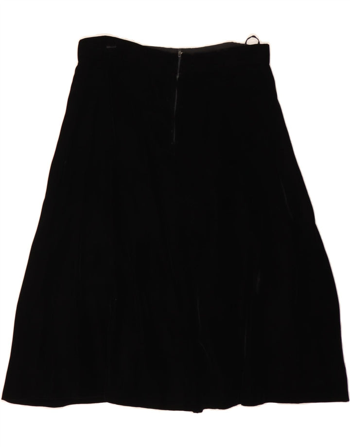 VINTAGE Womens A-Line Skirt W32 Large Black Vintage Vintage and Second-Hand Vintage from Messina Hembry 