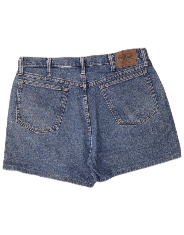 Wrangler Dame Denim Denim Shorts W34 Stor Blå Bomuld