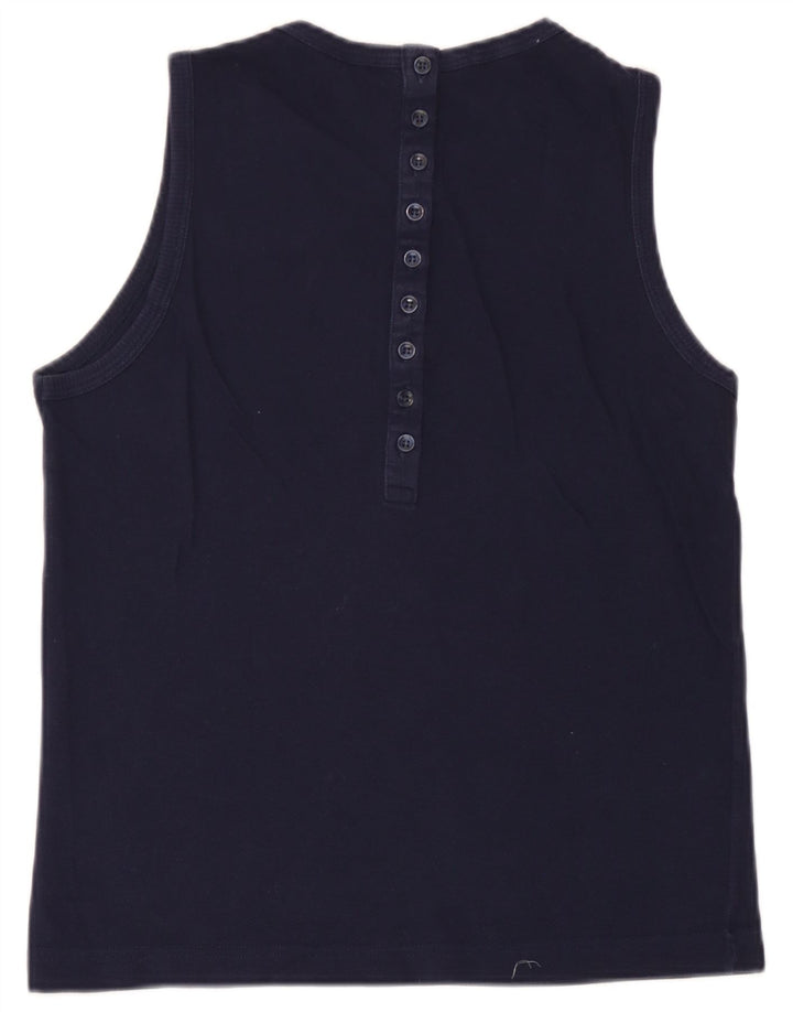 Lacoste Damevest Top Størrelse 38 Medium Navyblå Bomuld