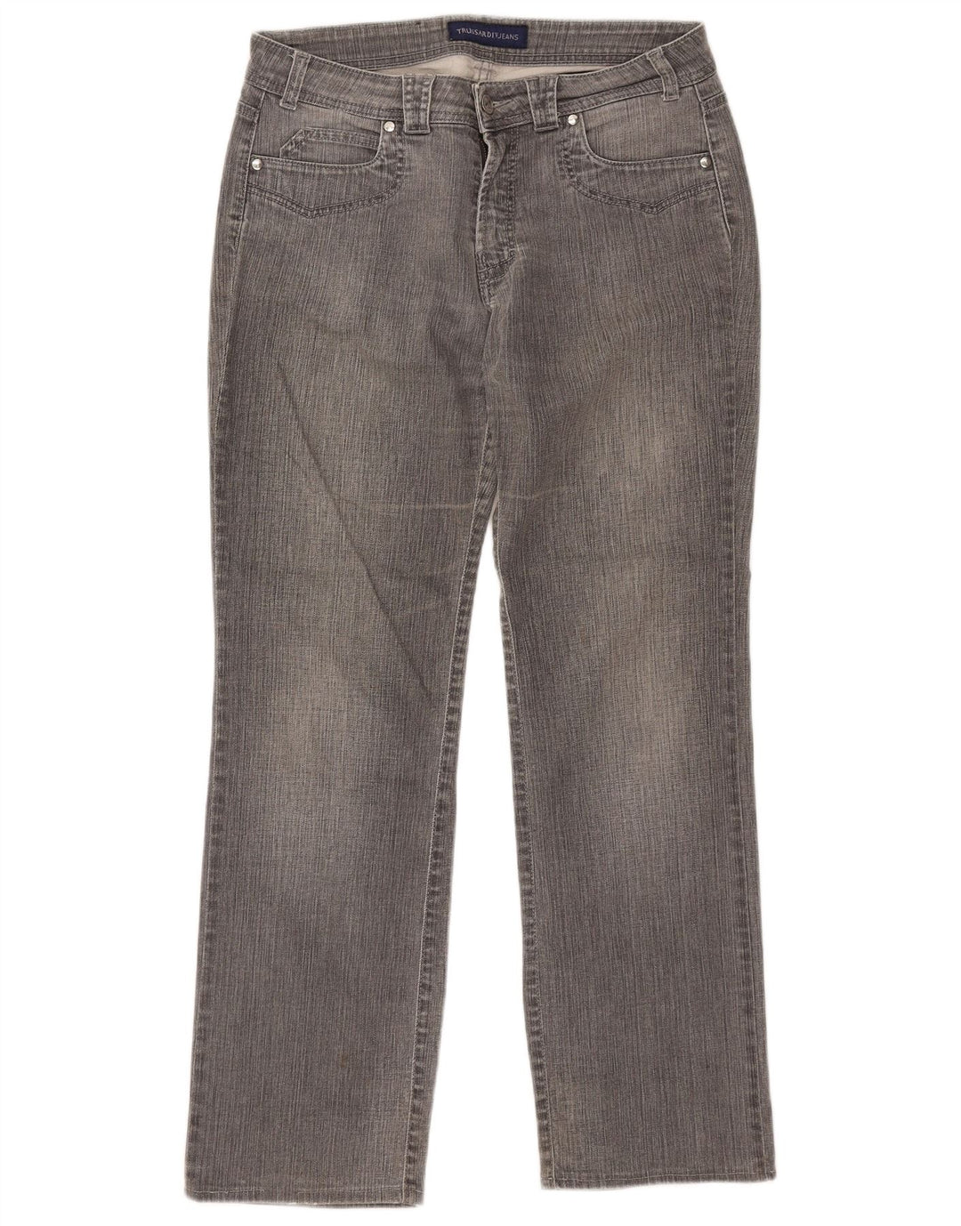 Trussardi Lige Jeans til kvinder W29 L30 Grå Bomuld