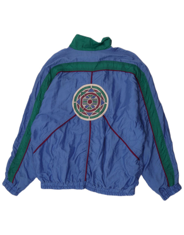 HEAD Herre grafisk træningsdragt Topjakke 2XL Blå Colourblock Retro