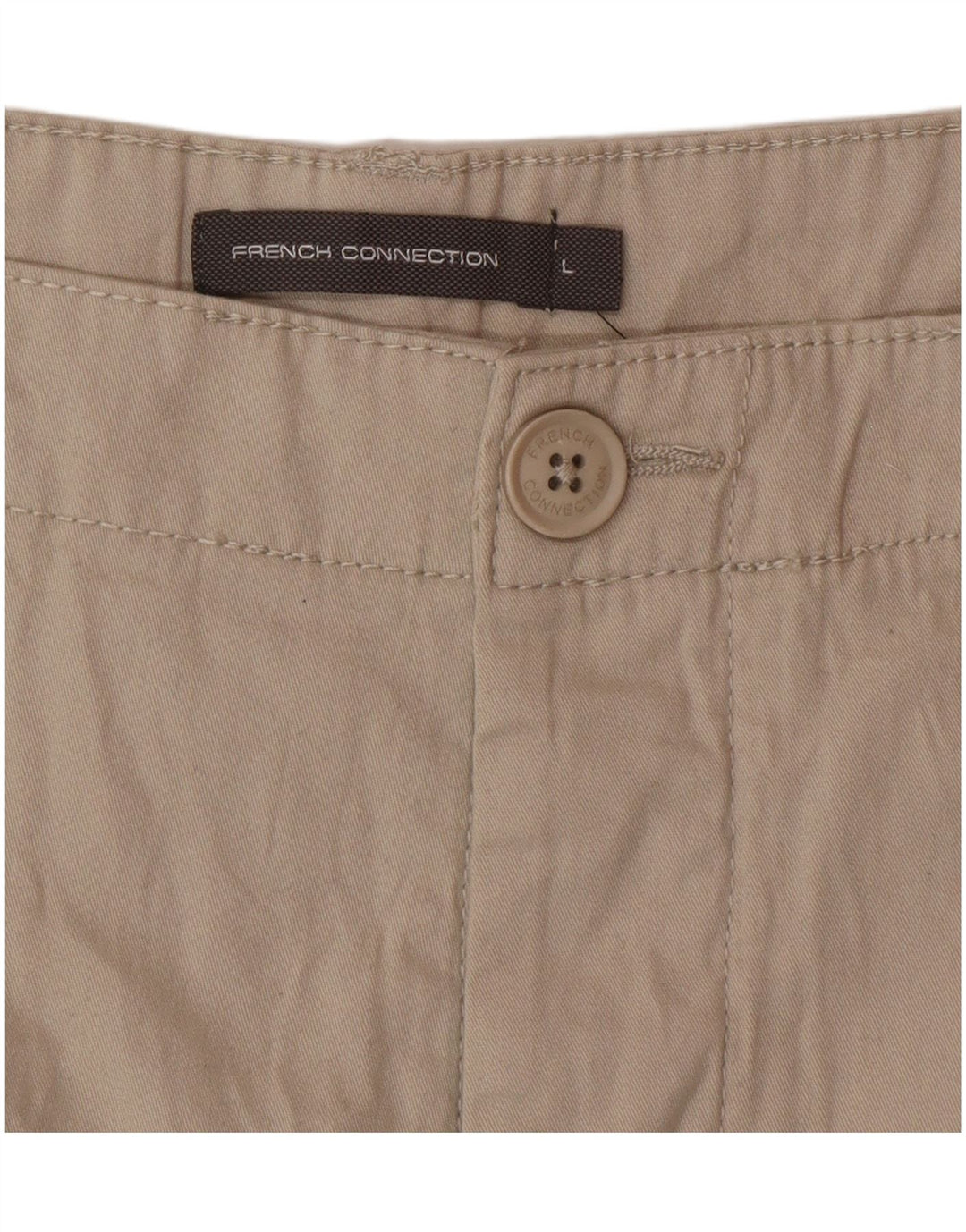French Connection Herre Cargo Shorts Large W36 Beige Bomuld