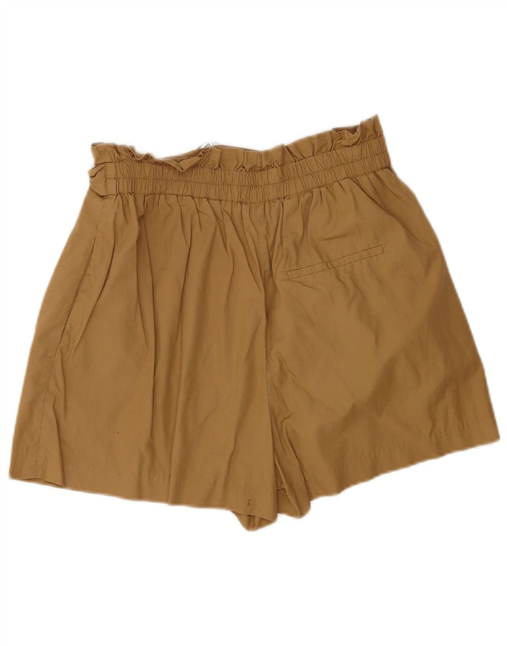 Zara Womens Pegged Casual Shorts Medium W28  Brown